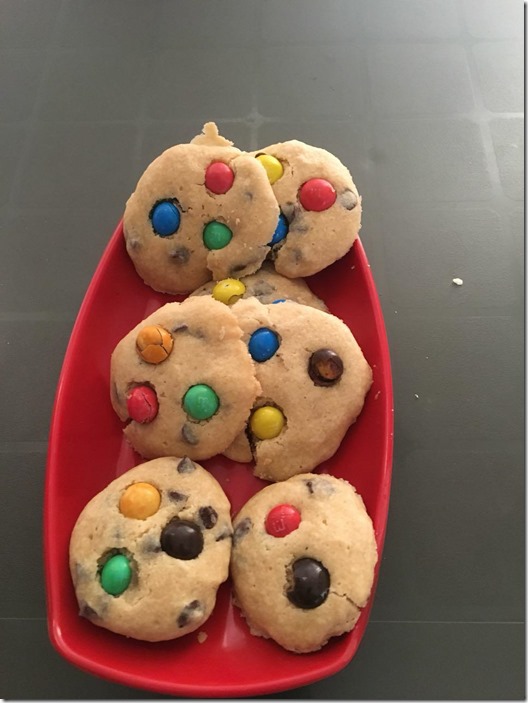 m&m cookies 1